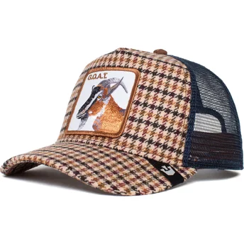 gorra-trucker-beige-y-azul-cabra-goat-good-kid-plaad-city-the-farm-de-goorin-bros