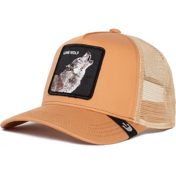 gorra-trucker-naranja-lobo-lone-wolf-truckin-the-farm-de-goorin-bros