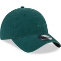 casquette-courbee-verte-ajustable-avec-logo-vert-9twenty-mini-logo-los-angeles-dodgers-mlb-new-era