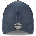 gorra-curva-azul-marino-ajustable-con-logo-azul-marino-9forty-millerain-de-new-york-yankees-mlb-de-new-era