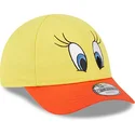 gorra-curva-amarilla-y-naranja-ajustable-para-nino-9forty-de-piolin-looney-tunes-de-new-era