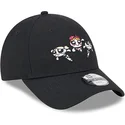 svart-justerbar-bojd-keps-for-barn-9forty-av-blomman-bubblan-och-buttran-powerpuffpinglorna-fran-new-era