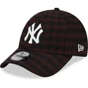 gorra-curva-marron-ajustable-9forty-flannel-de-new-york-yankees-mlb-de-new-era