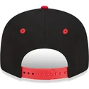 gorra-plana-negra-y-roja-snapback-9fifty-de-silvestre-looney-tunes-de-new-era