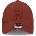 gorra-curva-marron-ajustable-con-logo-marron-9forty-washed-canvas-de-boston-red-sox-mlb-de-new-era