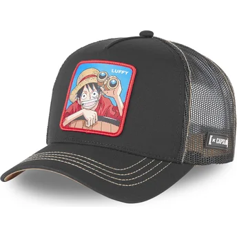 Capslab Monkey D. Luffy LUF3 One Piece Black Trucker Hat