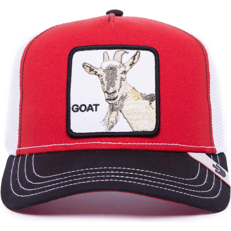 trucker-cap-rot-weiss-und-schwarz-ziege-goat-mv-butter-the-farm-mvp-von-goorin-bros