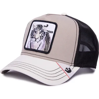 Gorra trucker gris y negra tigre Tiger MV Stripes The Farm MVP de Goorin Bros.