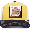 gorra-trucker-amarilla-blanca-y-negra-leon-king-mv-lion-the-farm-mvp-de-goorin-bros