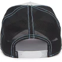 gorra-trucker-gris-y-negra-calamar-weird-go-way-out-there-the-farm-deep-sea-de-goorin-bros