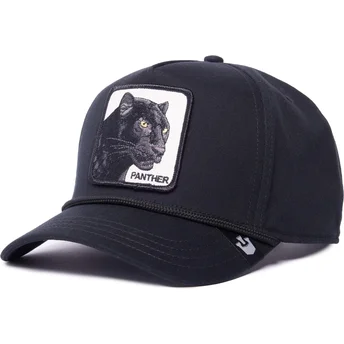 czarna-czapka-z-zakrzywionym-daszkiem-snapback-panther-100-the-farm-all-over-canvas-od-goorin-bros
