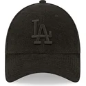 gorra-curva-negra-ajustable-con-logo-negro-9forty-towelling-de-los-angeles-dodgers-mlb-de-new-era