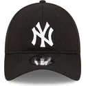 schwarze-verstellbare-9twenty-herringbone-kappe-der-new-york-yankees-mlb-von-new-era