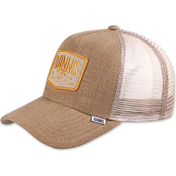 Braune Trucker-Kappe Hippy Canvas HFT von Djinns