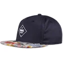 djinns-flat-brim-rubber-aztek-navy-blue-snapback-cap