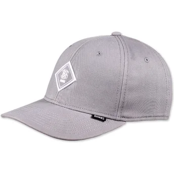 Gorra curva gris ajustable Brushed Twill TrueFit 2.0 de Djinns