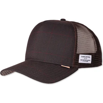 Braune Trucker-Cap HFT Glencheck von Djinns