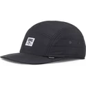 gorra-plana-negra-ajustable-puffy-nylon-de-djinns