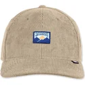 gorra-curva-beige-snapback-mountains-truefit-cord-de-djinns