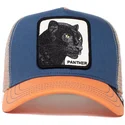 gorra-trucker-azul-y-naranja-pantera-the-panther-the-farm-de-goorin-bros