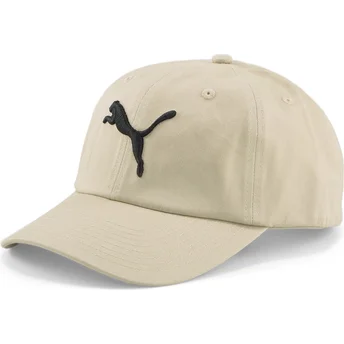 Gorra curva beige ajustable Essentials Cat Logo de Puma