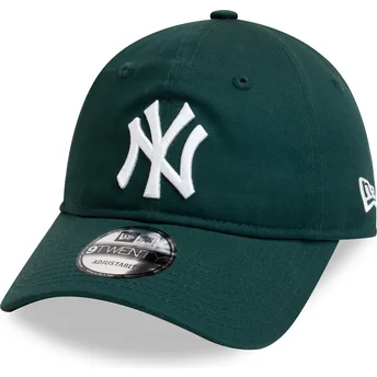 New Era 9TWENTY League Essential New York Yankees MLB Dunkelgrüne Verstellbare Kappe