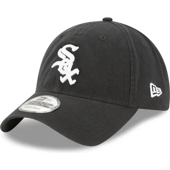 Schwarze verstellbare 9TWENTY Core Classic Kappe der Chicago White Sox MLB von New Era