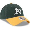 gorra-curva-verde-y-amarilla-ajustable-9twenty-core-classic-de-oakland-athletics-mlb-de-new-era