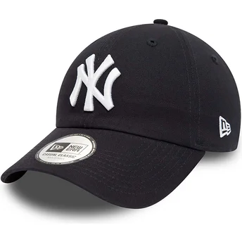 Justerbar mörkblå 9TWENTY League Essential keps med böjd skärm från New York Yankees MLB av New Era