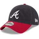 gorra-curva-azul-marino-y-roja-ajustable-9twenty-core-classic-de-atlanta-braves-mlb-de-new-era