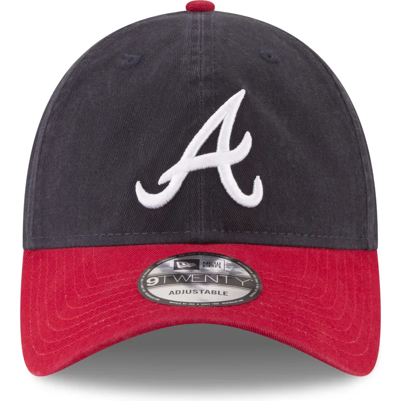 bojd-keps-marinbla-och-rod-justerbar-9twenty-core-classic-fran-atlanta-braves-mlb-av-new-era