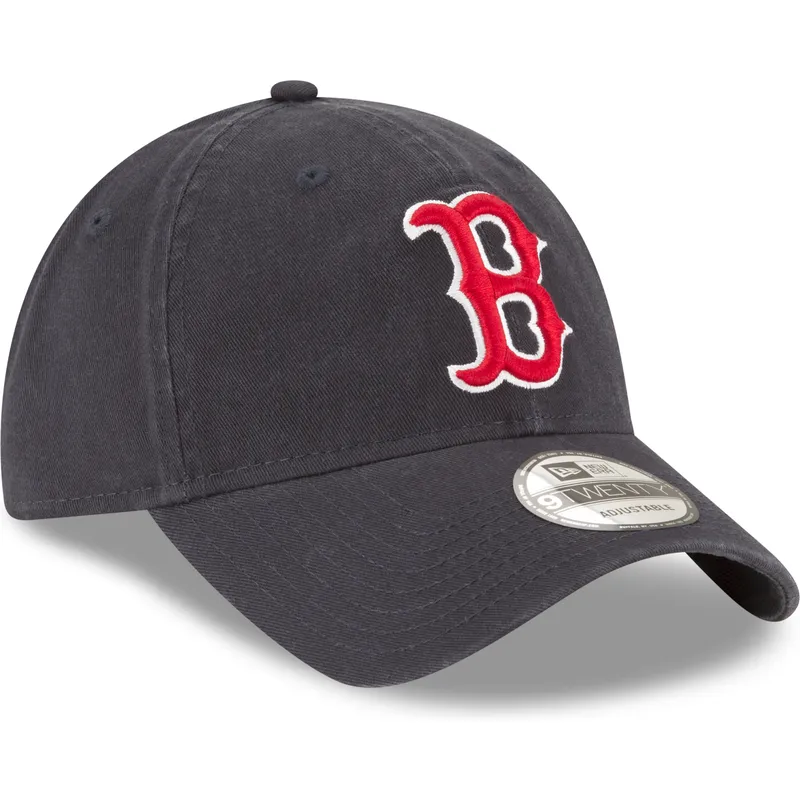 verstellbare-dunkelblaue-9twenty-core-classic-kappe-der-boston-red-sox-mlb-von-new-era