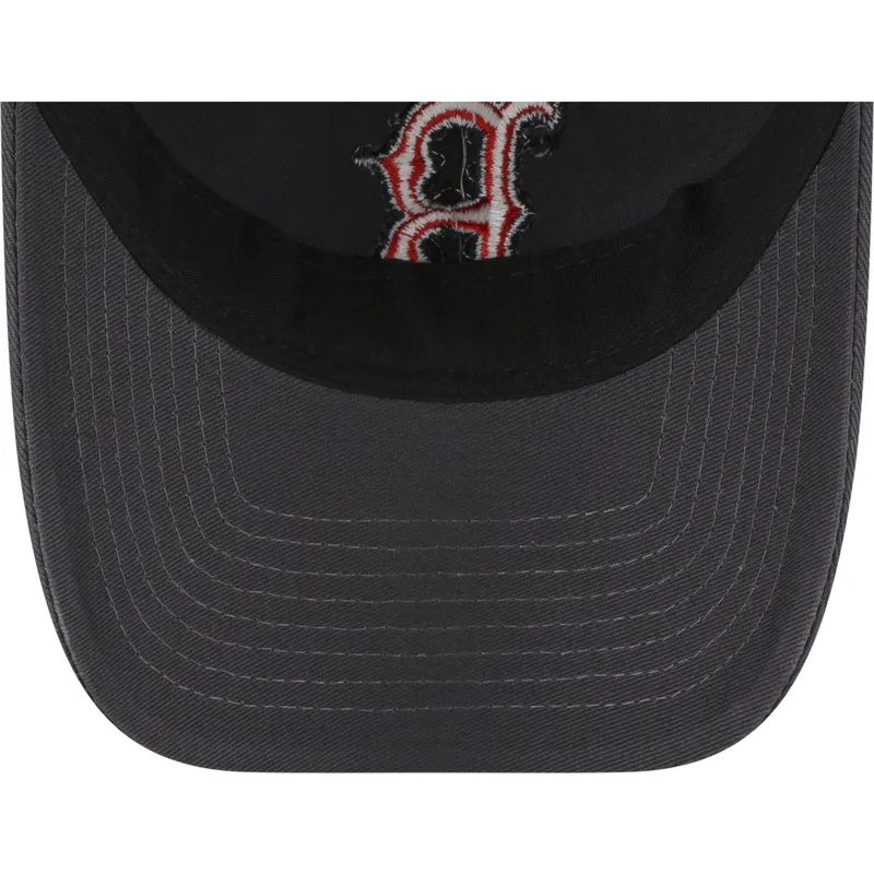 verstellbare-graue-kappe-mit-gebogenem-schirm-und-rotem-logo-9twenty-core-classic-der-boston-red-sox-mlb-von-new-era