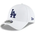 biala-zakrzywiona-regulowana-czapka-z-niebieskim-logo-9twenty-core-classic-los-angeles-dodgers-mlb-od-new-era