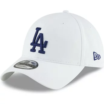 Casquette courbée blanche ajustable avec logo bleu 9TWENTY Core Classic Los Angeles Dodgers MLB New Era