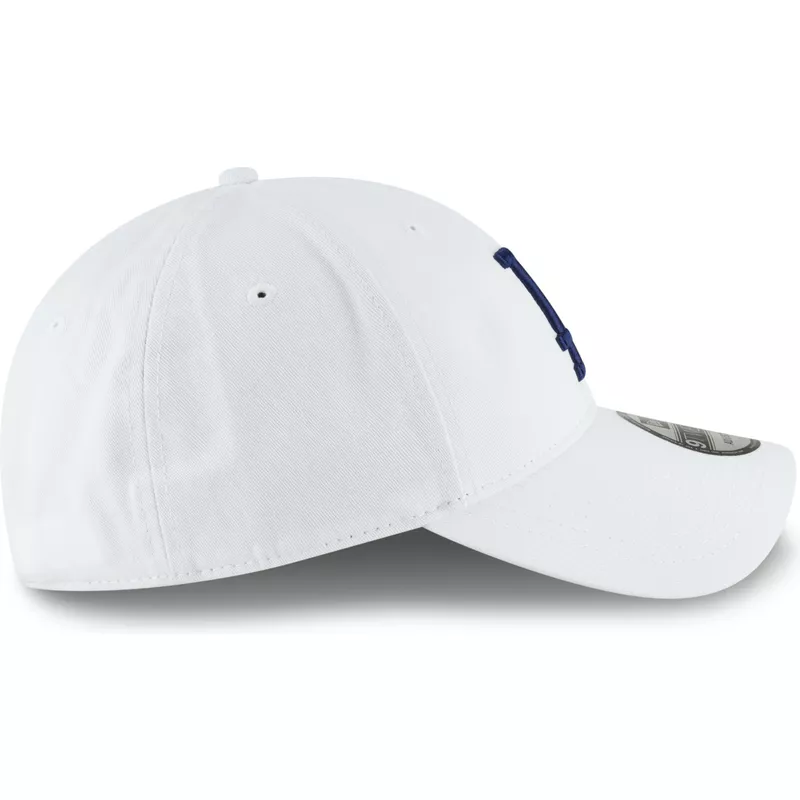 new-era-curved-brim-blue-logo-9twenty-core-classic-los-angeles-dodgers-mlb-white-adjustable-cap