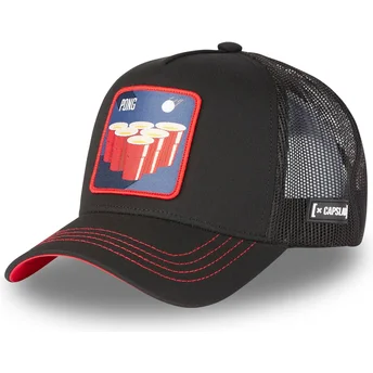 Gorra trucker negra Beer Pong BE1 Cocktails de Capslab