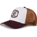 gorra-trucker-blanca-marron-y-granate-coffee-club-hft-de-djinns