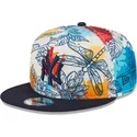 gorra-plana-multicolor-snapback-9fifty-spring-de-new-york-yankees-mlb-de-new-era