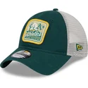 gorra-trucker-verde-y-blanca-9twenty-stripe-de-oakland-athletics-mlb-de-new-era