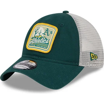 Gorra trucker verde y blanca 9TWENTY Stripe de Oakland Athletics MLB de New Era