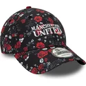 gorra-curva-negra-y-roja-ajustable-9forty-floral-all-over-print-de-manchester-united-football-club-premier-league-de-new-era