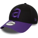 9forty-contrast-verstellbare-schwarze-und-violette-curved-cap-von-aprilia-piaggio-von-new-era