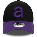 9forty-contrast-verstellbare-schwarze-und-violette-curved-cap-von-aprilia-piaggio-von-new-era