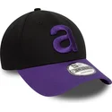 9forty-contrast-verstellbare-schwarze-und-violette-curved-cap-von-aprilia-piaggio-von-new-era