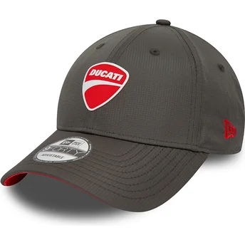 Gorra curva negra ajustable 9FORTY Ripstop de Ducati Motor MotoGP de New Era