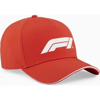 Κόκκινο κυρτό snapback καπέλο BB της Formula 1 από την Puma