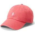 gorra-curva-roja-claro-ajustable-con-logo-blanco-cotton-chino-classic-sport-de-polo-ralph-lauren