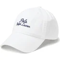 vit-justerbar-keps-med-bojd-skarm-chino-classic-sport-script-fran-polo-ralph-lauren
