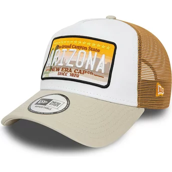 New Era A Frame Patch Arizona Brown Trucker Hat